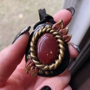 Mookaite + Autumn Leaves Necklace